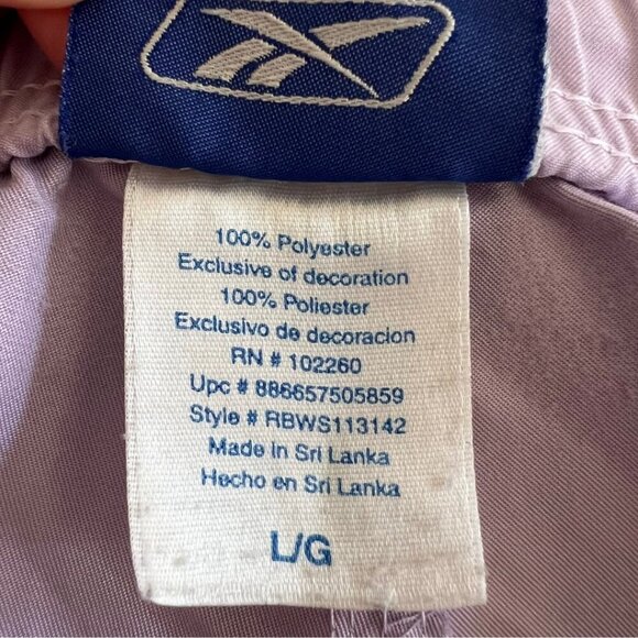 Reebok 90's Purple & White Mid Length Athletic Shorts - Picture 7 of 7